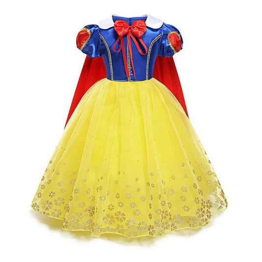 Enchanting Snow White Princess Dress Lace Trim For Girls - ToylandEU