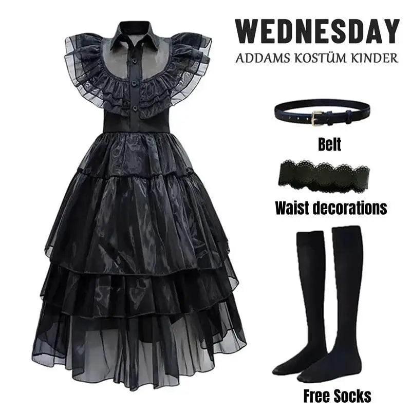 Enchanting Wednesday Addams Costume Wig Toyland EU -  ToylandEU™