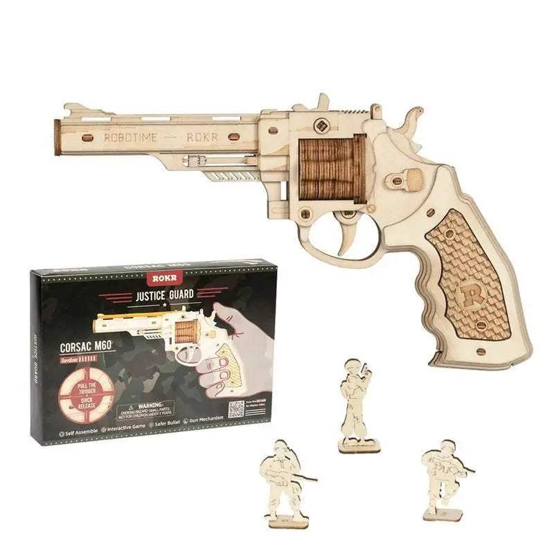  Engaging 172 Piece Wooden Puzzle Kit 3D Gun Toyland EU -  ToylandEU™
