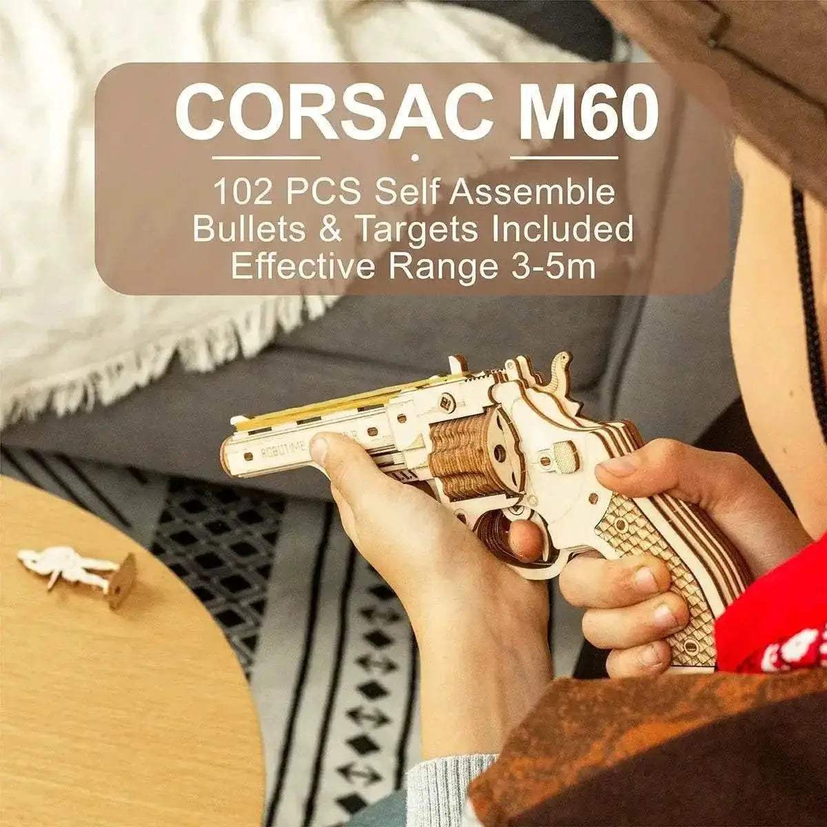  Engaging 172 Piece Wooden Puzzle Kit 3D Gun Toyland EU -  ToylandEU™