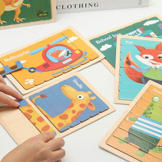 Engaging 3D Animal Puzzle - Fun Educational Wooden Toy for Kids - ToylandEU