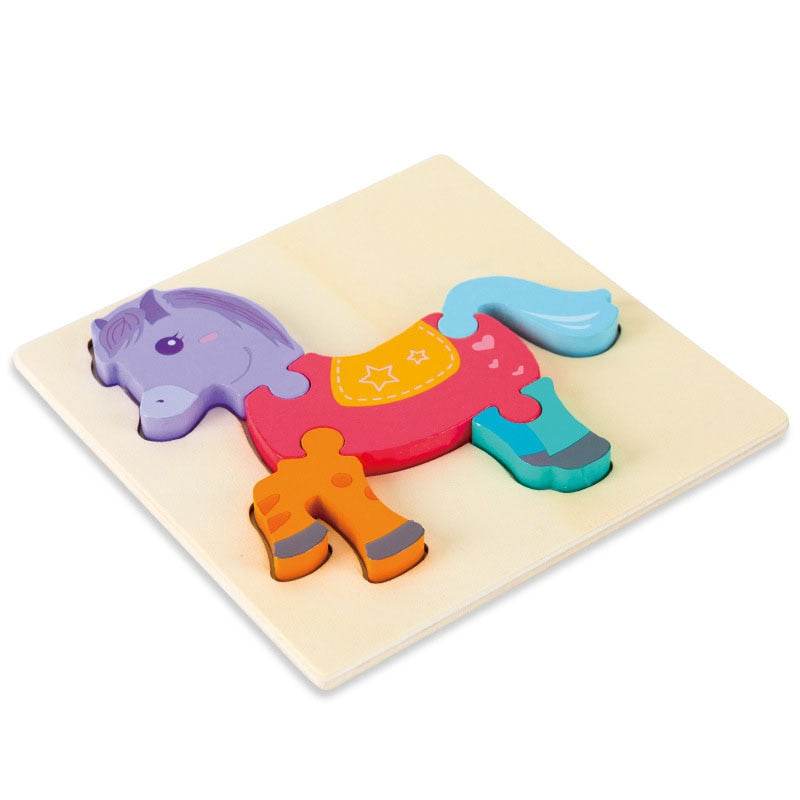 Engaging 3D Wooden Animal Puzzles for Kids Age 2-5 Years - ToylandEU