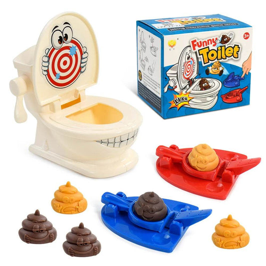 Engaging Desktop Game Two Player Catapult Toilet For Kids - ToylandEU