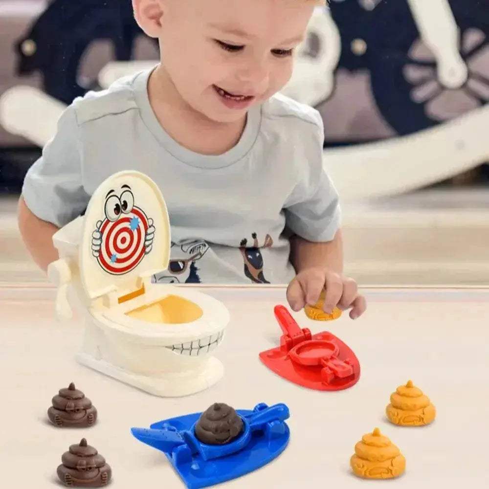 Engaging Desktop Game Two Player Catapult Toilet For Kids - ToylandEU