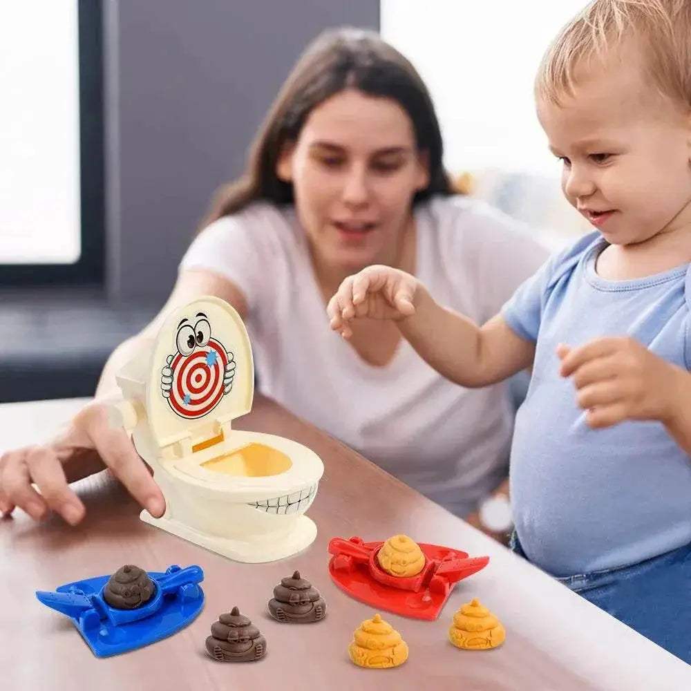 Engaging Desktop Game Two Player Catapult Toilet For Kids - ToylandEU