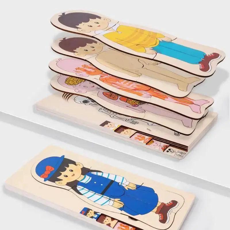  Engaging Human Body Puzzle 6Piece Wooden Kit Toyland EU -  ToylandEU™