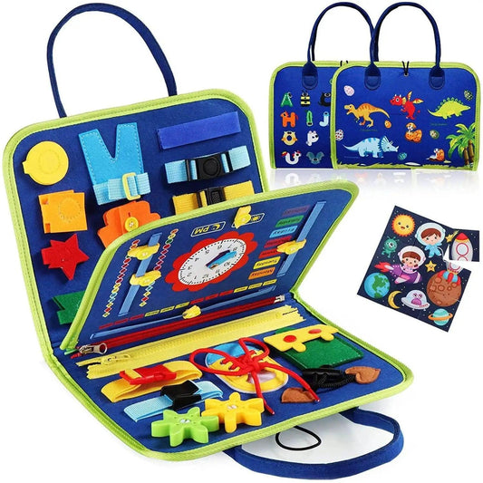  Engaging Montessori Busy Board for Kids - 16 Activities -  ToylandEU™