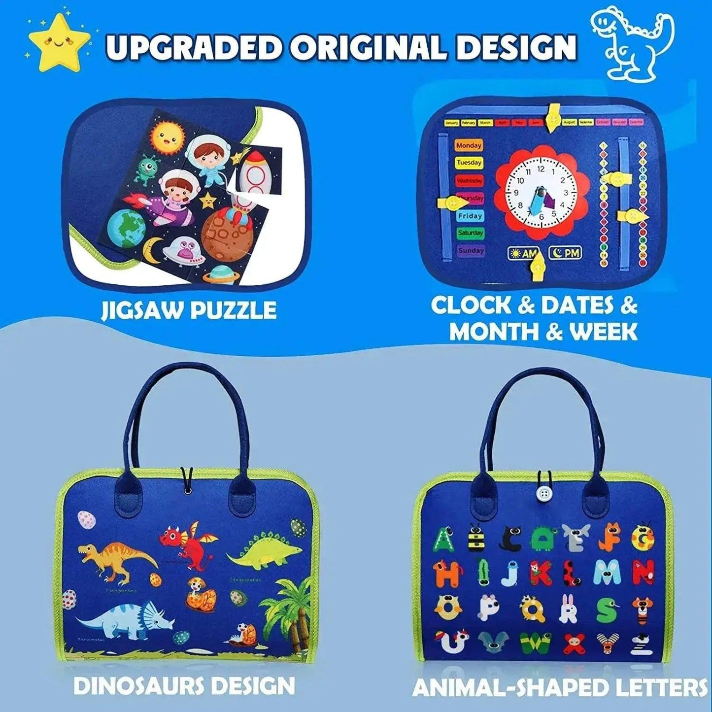  Engaging Montessori Busy Board for Kids - 16 Activities -  ToylandEU™