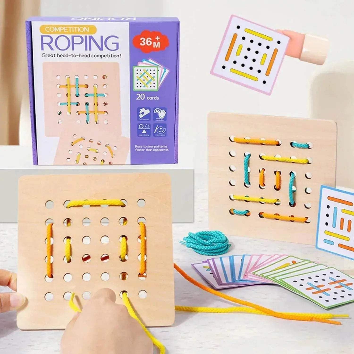  Engaging Montessori Threading Puzzles - 6 Animals Toyland EU -  ToylandEU™