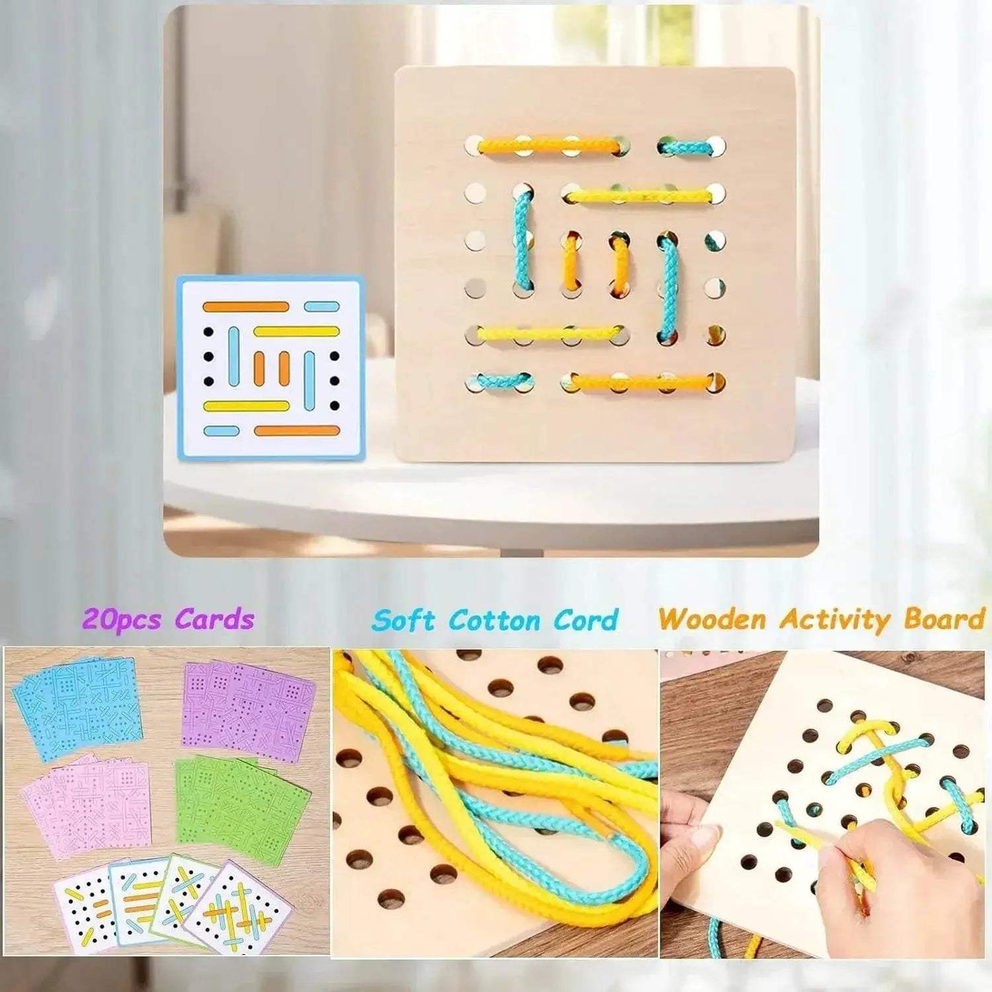  Engaging Montessori Threading Puzzles - 6 Animals Toyland EU -  ToylandEU™