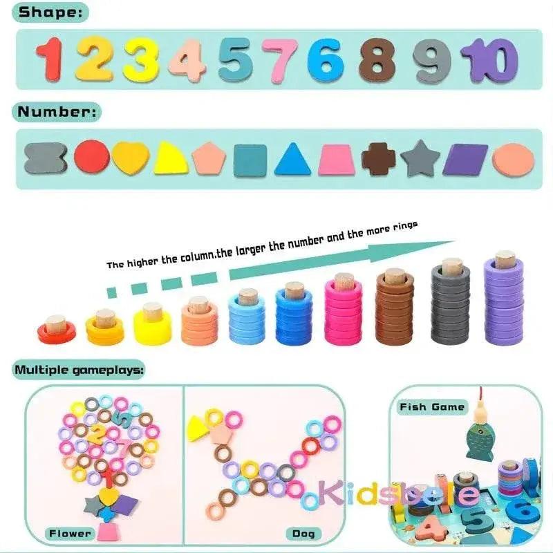  Engaging Montessori Wooden Numbers Toy - Math Fun for Kids -  ToylandEU™