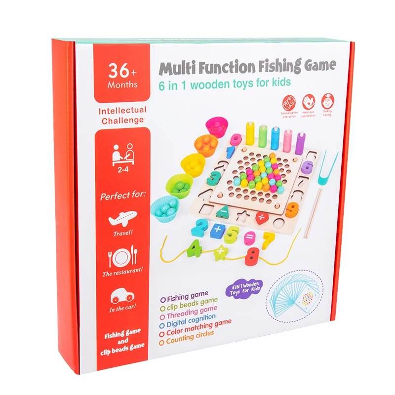 مجموعة ألعاب مونتيسوري الخشبية الممتعة لتنمية المهارات والمرح - ToylandEU