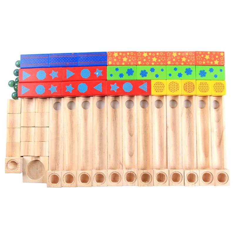 Engaging Wooden Ball Track Puzzle Set for Family Fun and Learning - ToylandEU