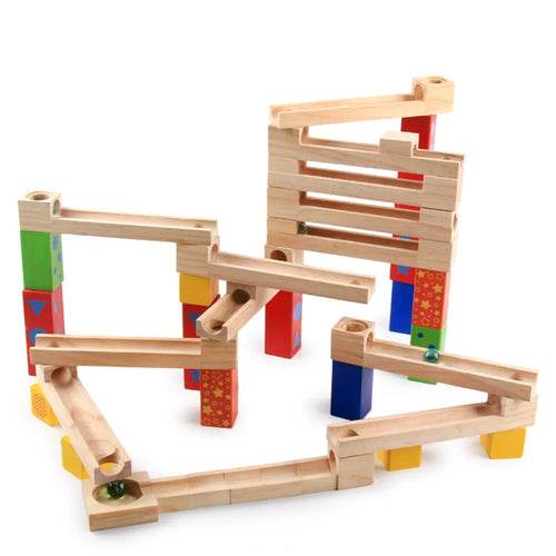 Engaging Wooden Ball Track Puzzle Set for Family Fun and Learning - ToylandEU