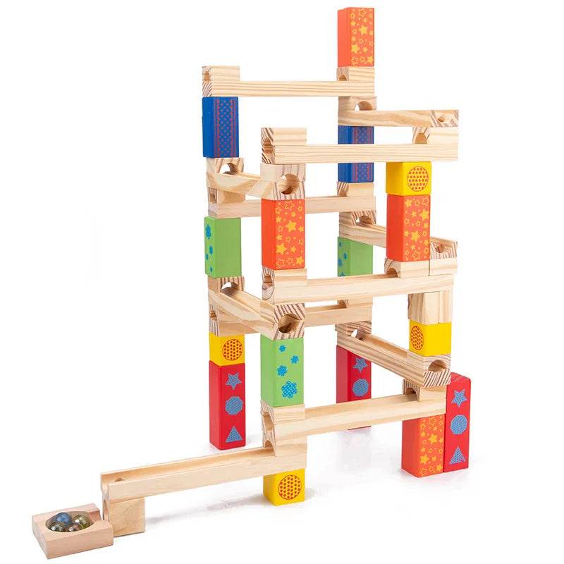 Engaging Wooden Ball Track Puzzle Set for Family Fun and Learning - ToylandEU
