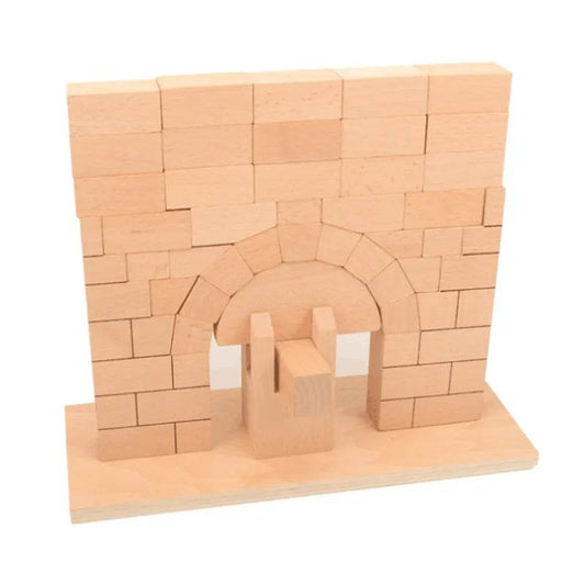 Engaging Wooden Building Blocks Set: Roman Arch Bridge for Kids - ToylandEU