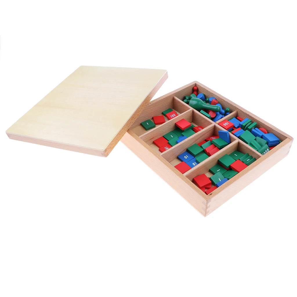 Engaging Wooden Montessori Math Stamp Game for Early Learning Fun - ToylandEU