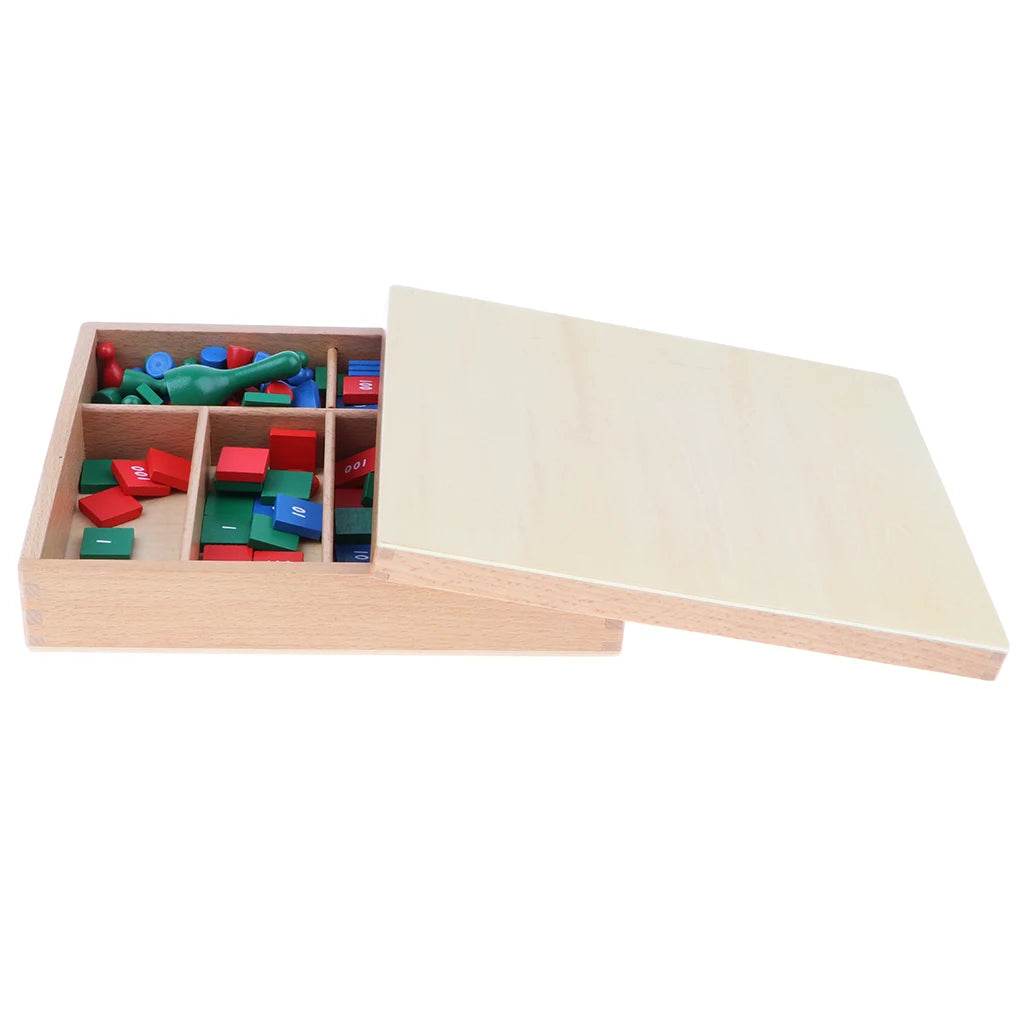 Engaging Wooden Montessori Math Stamp Game for Early Learning Fun - ToylandEU