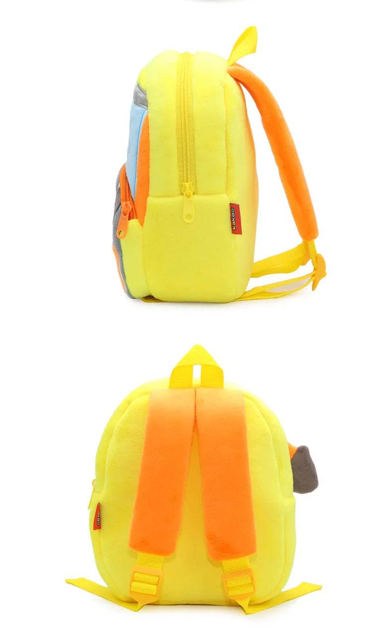 Engineering Vehicle Cute Kids Backpack Digger Plush Toddler Baby Bags for Boys Girls 2-4 Kindergarten - ToylandEU