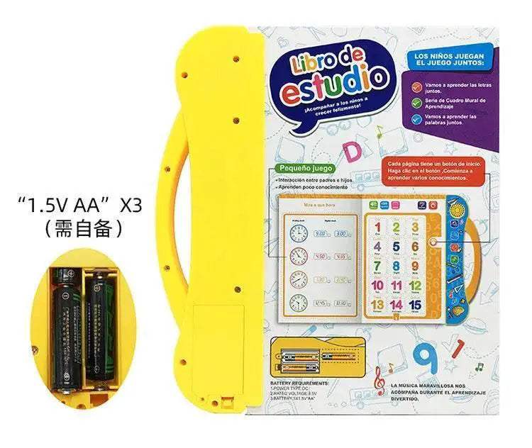 English Spanish Language Reading Book Multifunction Reading Machine Learning for Kid Early Education E-Book Teaching Toys Gifts - ToylandEU