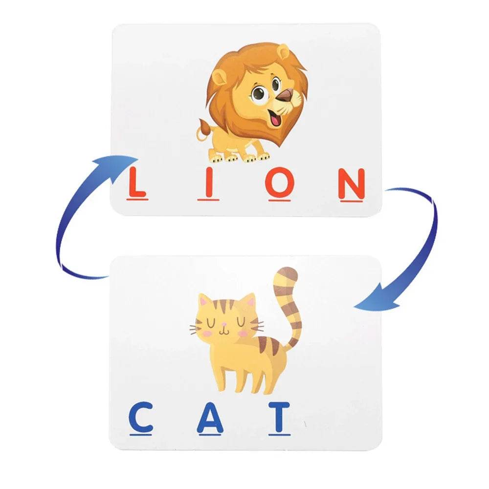 English Spelling Alphabet Games Children's Toys Educational Games Cards Educational Literacy Fun Early Education Spelling Toys - ToylandEU