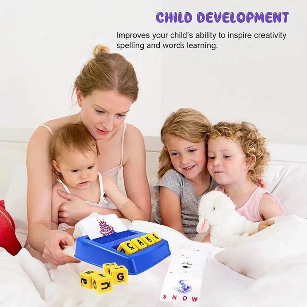 English Spelling Alphabet Games Children's Toys Educational Games Cards Educational Literacy Fun Early Education Spelling Toys - ToylandEU