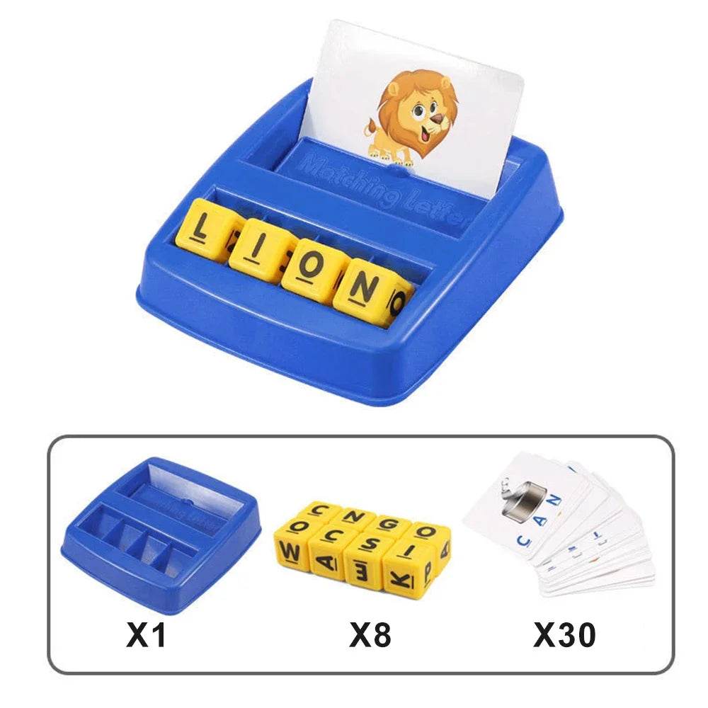 English Spelling Alphabet Games Children's Toys Educational Games Cards Educational Literacy Fun Early Education Spelling Toys - ToylandEU