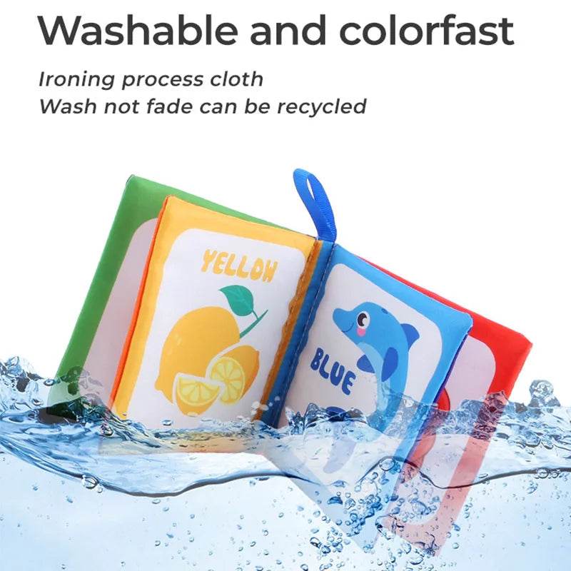 4 Pages Enlightenment Early Learning Books Children Black and White Cloth Book for Kids Montessori Educational Toys - ToylandEU