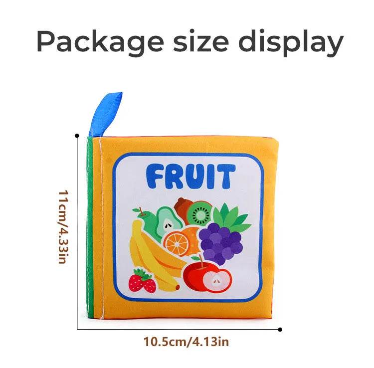 4 Pages Enlightenment Early Learning Books Children Black and White Cloth Book for Kids Montessori Educational Toys - ToylandEU