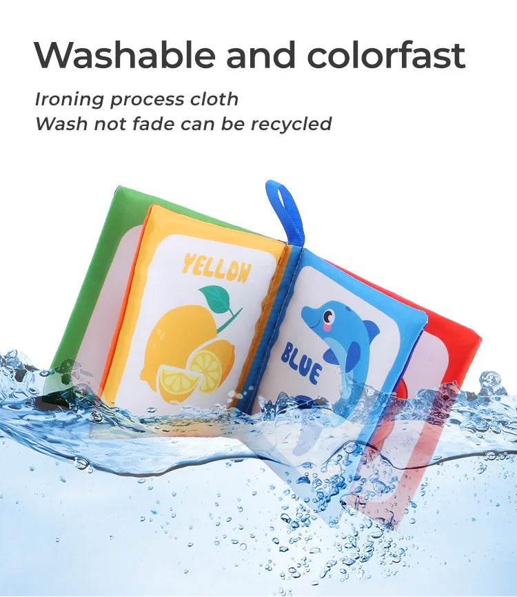 4 Pages Enlightenment Early Learning Books Children Black and White Cloth Book for Kids Montessori Educational Toys - ToylandEU