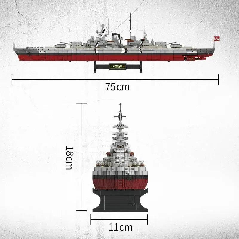  Epic 2081 Bismarck Battleship Block Set Toyland EU -  ToylandEU™