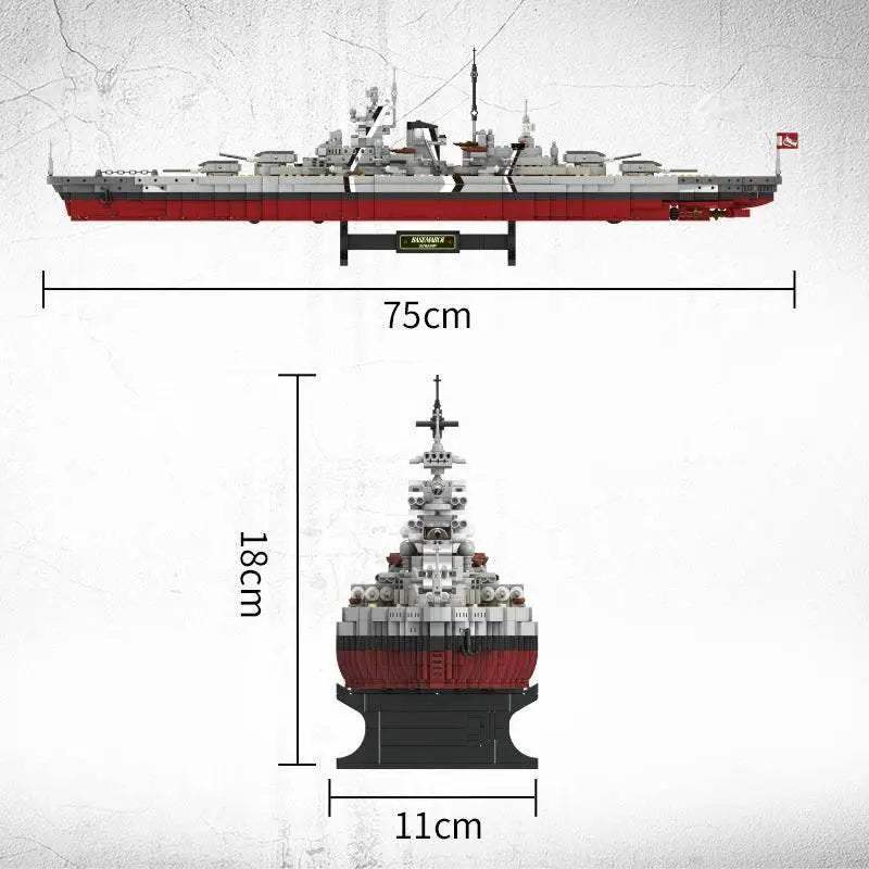  Epic 2081 Bismarck Battleship Block Set Toyland EU -  ToylandEU™
