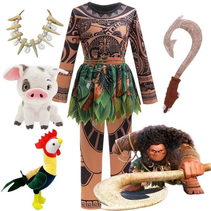  Epic Disney Maui Tattoo Print Pants Costume Toyland EU -  ToylandEU™