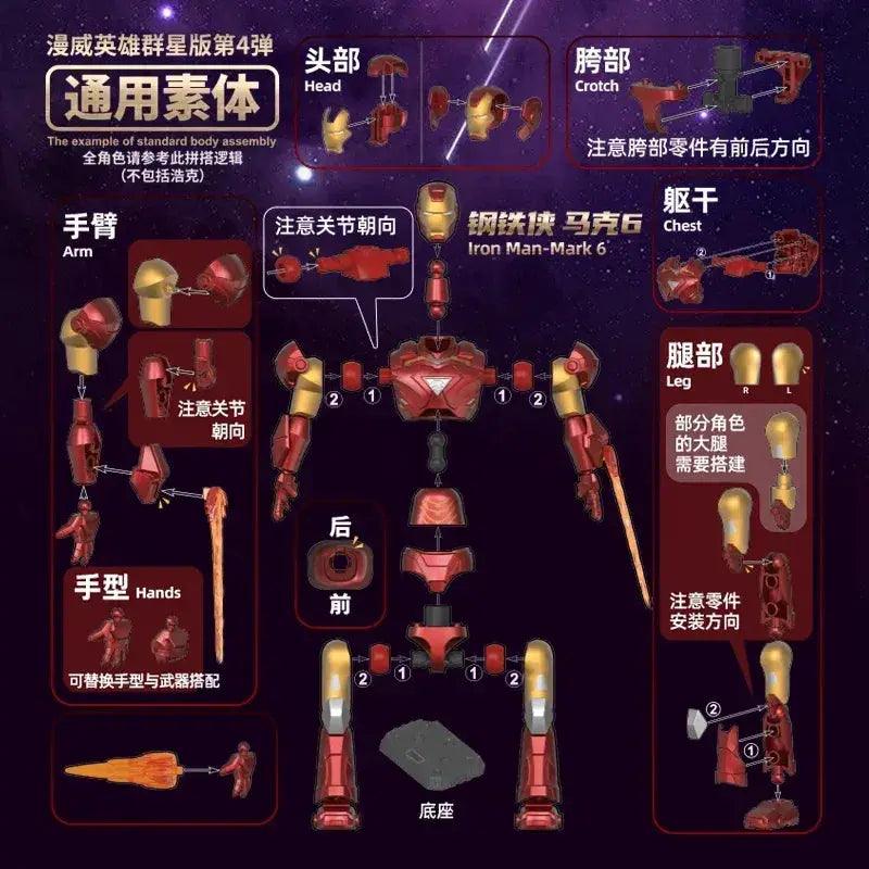  Epic Iron Man 3D Building Block Set Toyland EU -  ToylandEU™