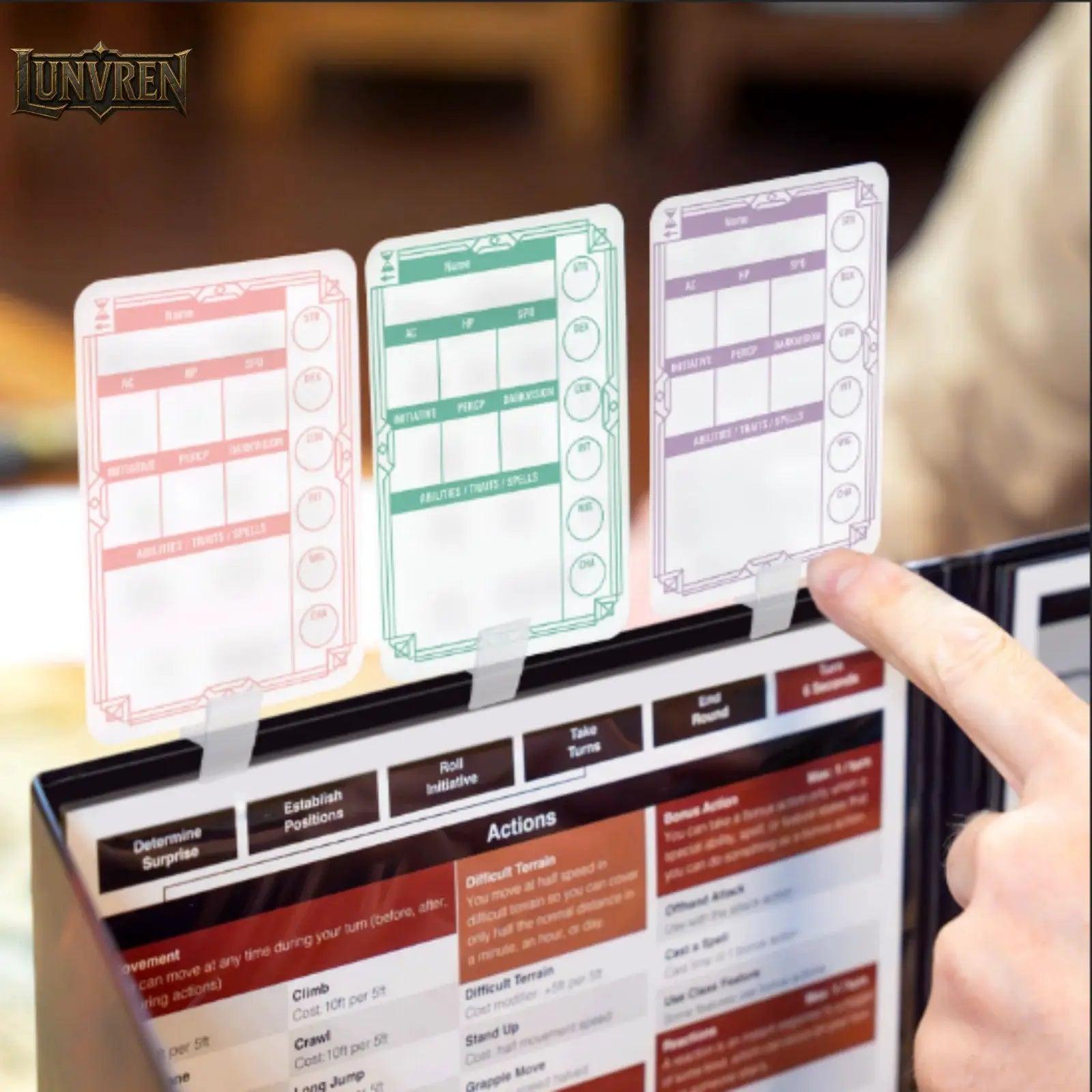  Erasable DND Initiative Tracker For DM Screen Certified -  ToylandEU™