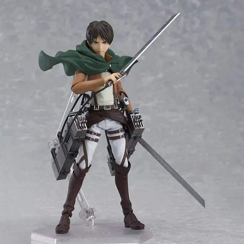 Eren Jaeger Action Figure, Attack On Titan Anime Figurines Holding Sword Detachable 17 CM - ToylandEU