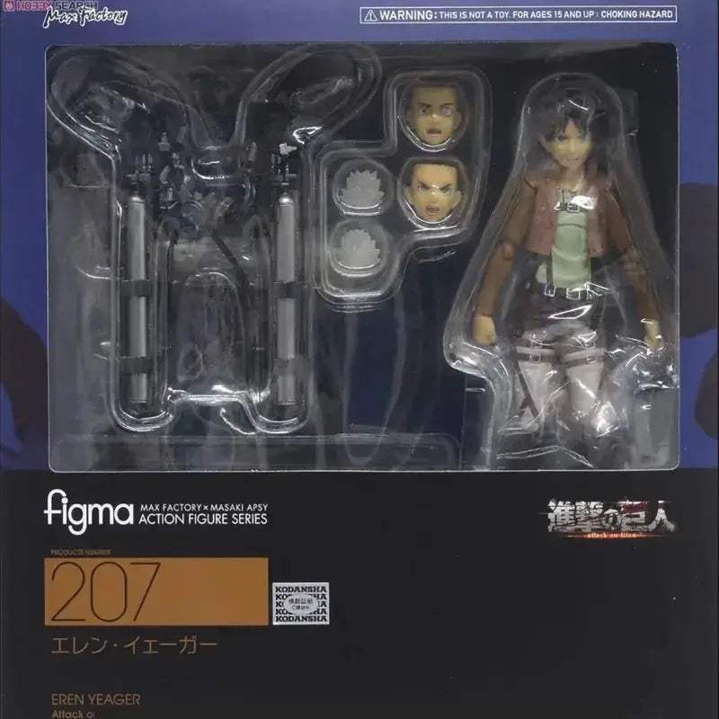 Eren Jaeger Action Figure, Attack On Titan Anime Figurines Holding Sword Detachable 17 CM - ToylandEU