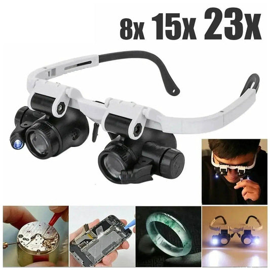  Ergonomic 2X LED Magnifying Glasses - Watch Repair Toyland EU -  ToylandEU™