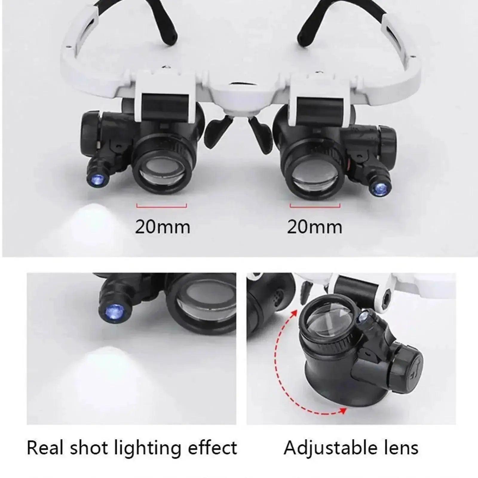 Ergonomic 2X LED Magnifying Glasses - Watch Repair Toyland EU -  ToylandEU™