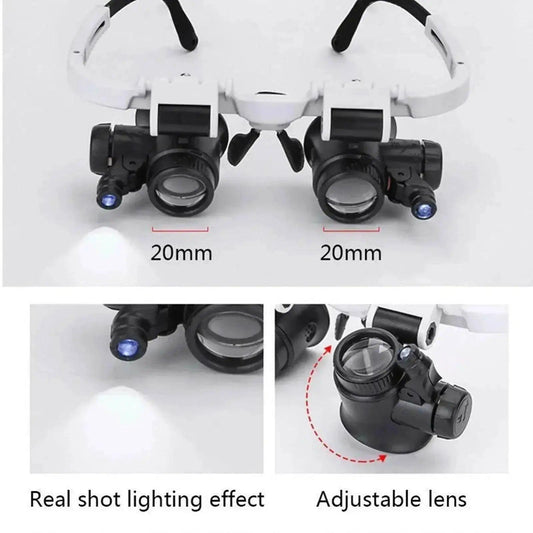  Ergonomic 2X LED Magnifying Glasses - Watch Repair Toyland EU -  ToylandEU™