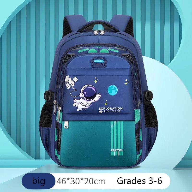 Ergonomic Backpack Waterproof Astronaut Theme For Boys Primary School Students Age 7 To 13 - ToylandEU