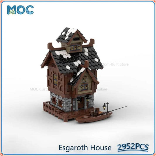 Dom Esgaroth MOC Klocki konstrukcyjne DIY Klocki do złożenia Model Klocki konstrukcyjne MOC - ToylandEU