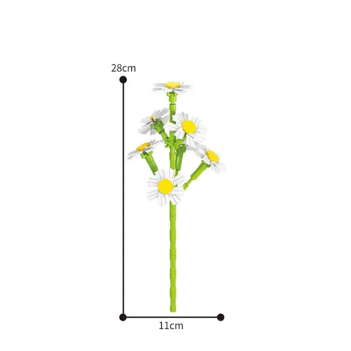 Eternal Block Flower Assembly Bouquet Desktop Decoration Toy - ToylandEU