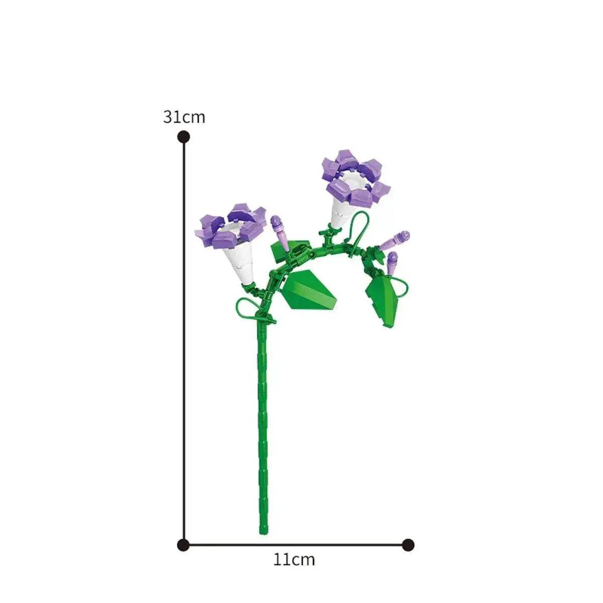 Eternal Block Flower Assembly Bouquet Desktop Decoration Toy - ToylandEU