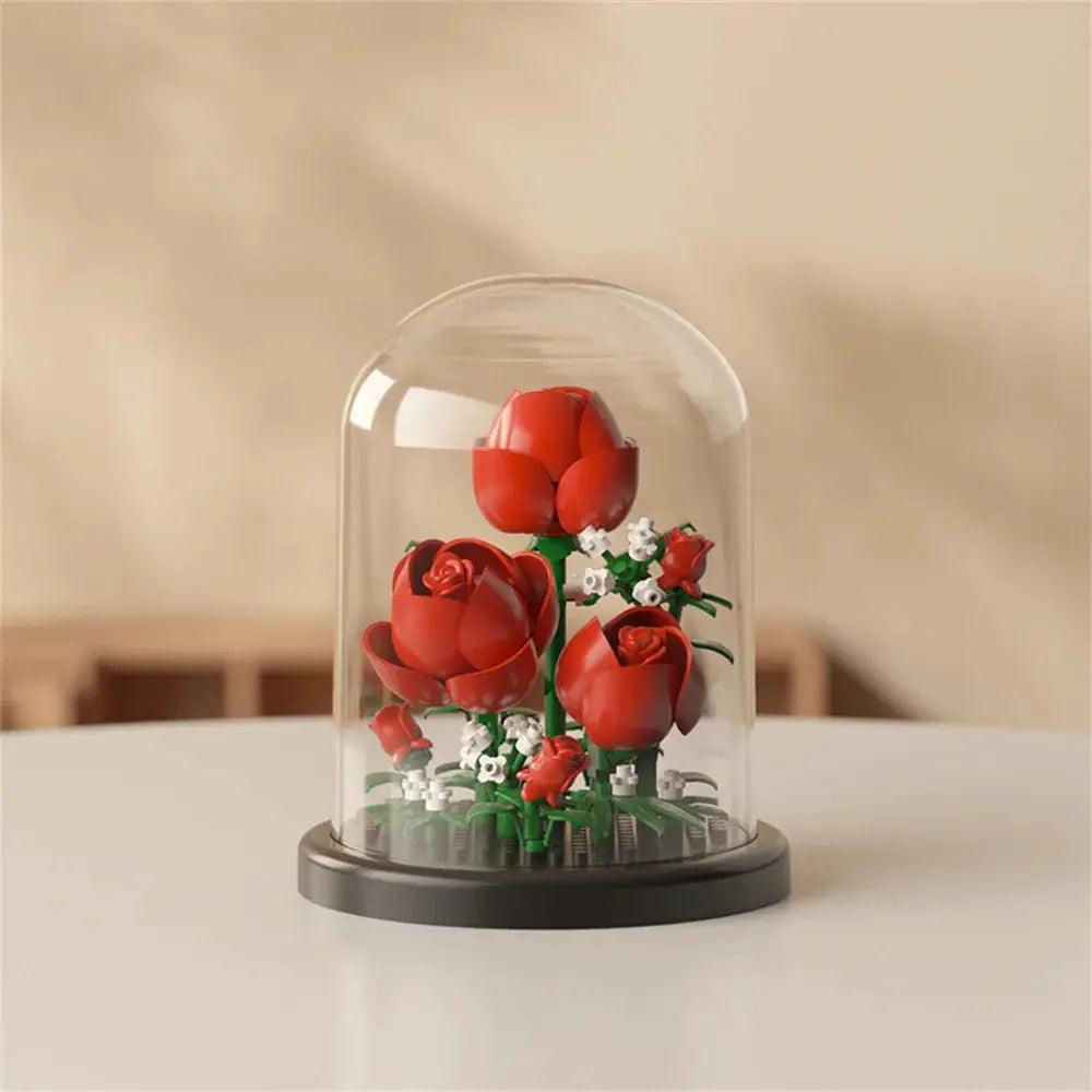  Eternal Bouquet Rose Building Blocks 3D Display Kit -  ToylandEU™