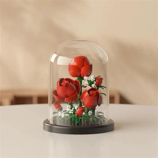  Eternal Bouquet Rose Building Blocks 3D Display Kit -  ToylandEU™