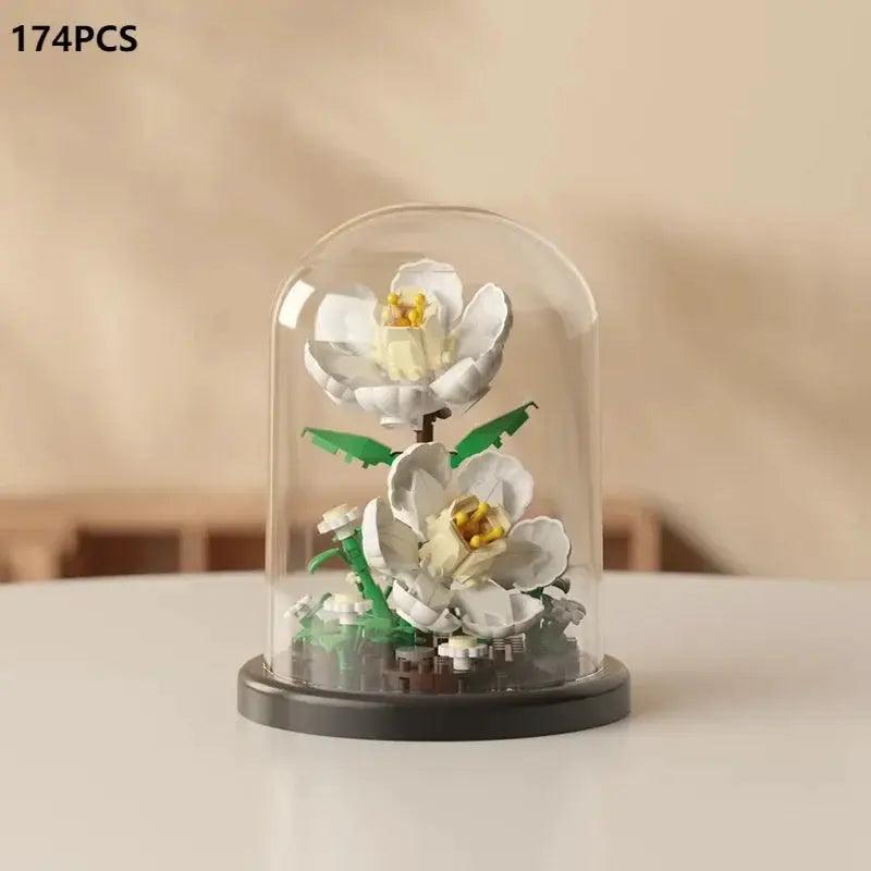  Eternal Bouquet Rose Building Blocks 3D Display Kit -  ToylandEU™