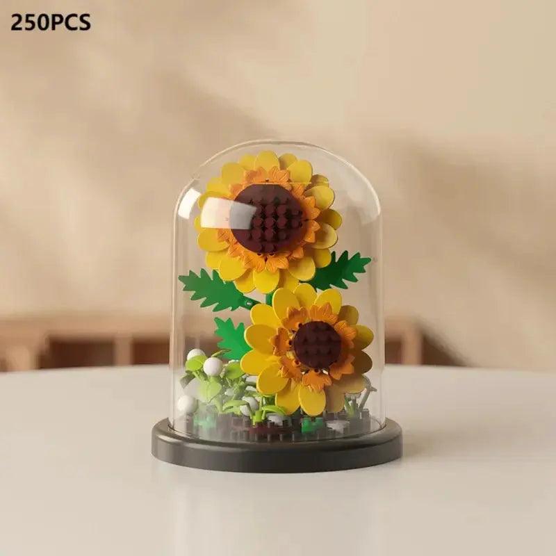  Eternal Bouquet Rose Building Blocks 3D Display Kit -  ToylandEU™
