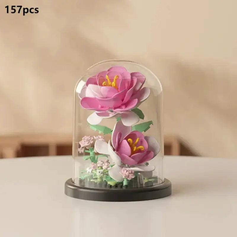  Eternal Bouquet Rose Building Blocks 3D Display Kit -  ToylandEU™