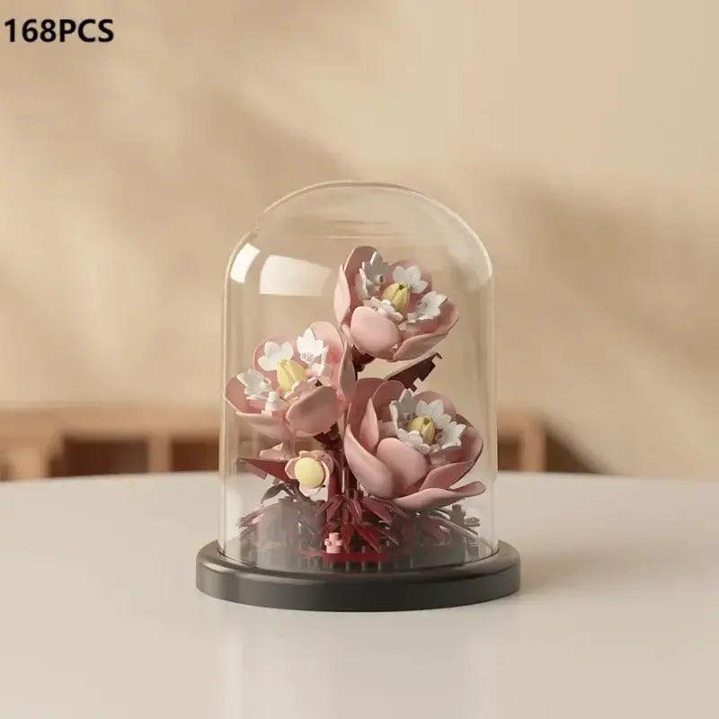  Eternal Bouquet Rose Building Blocks 3D Display Kit -  ToylandEU™
